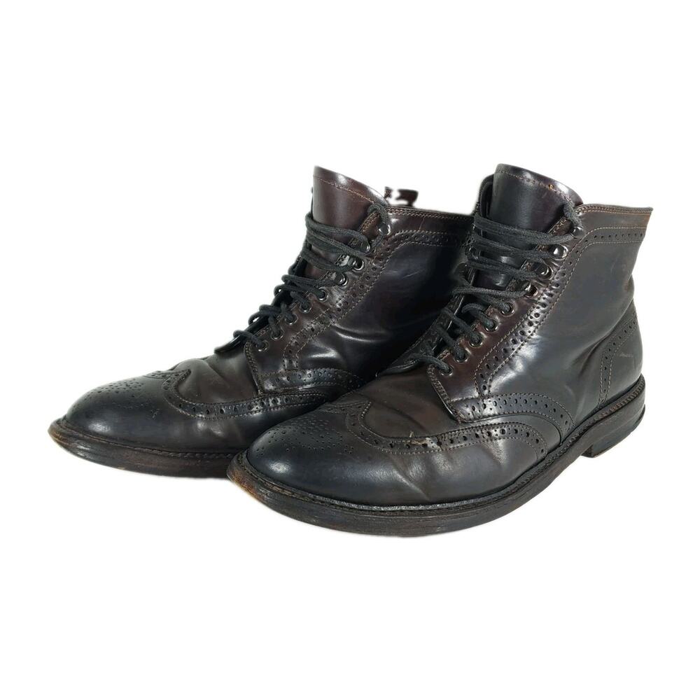 Alden 4465H Men's US8 B/D Horween Cordovan Leather Wingtip LaceUp Ankle Boots